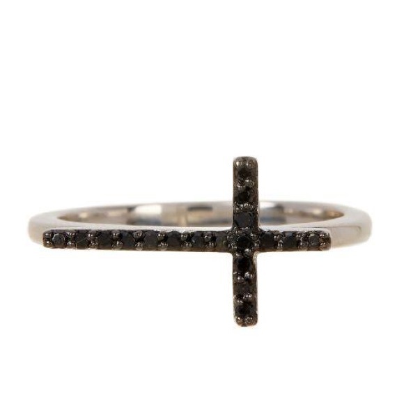 NEW! Black Diamond Cross Ring 8 - Picture 2 of 8